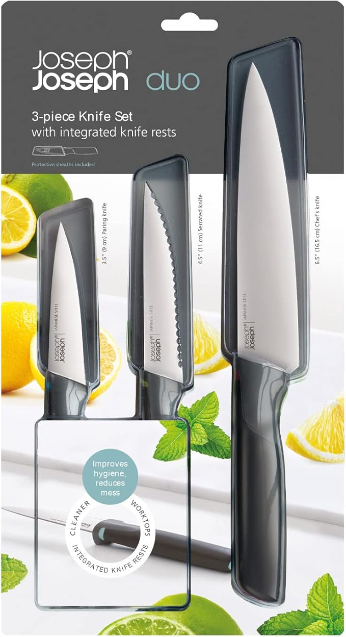 Set Cuchillos Cocina 3 Piezas Acero Inoxidable miniatura 5