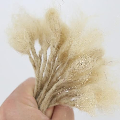 Miniatura 6 de ZigZag Hair Minilocs - Extensiones de cabello humano para rastas de 0.1 in, 20 hebras rubias, extensiones de cabello humano, trenzas de ganchillo (8