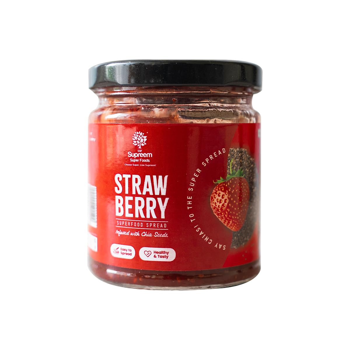 SSF Supreem Super Foods Supreem Super Foods Normalife Healthy Strawberry Spread|Low Calories|Less Sugar|Iron & Omega 3|With Chia Seeds|No Artificial Colours & Flavours|Vegan|Tasty & Nutritious|200 Gm (B0B85248H8) Amazon Price History, Amazon Price Tracker
