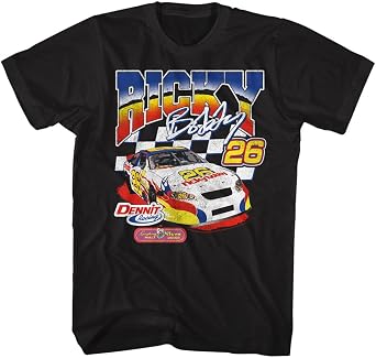 American Classics Talladega Nights Ricky Bobby Checkered Flag T Shirt Black