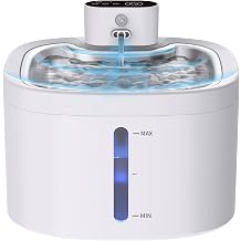 Cat Water Fountain Wireless 118oz/3.5L Battery Operated Pet Water Fountain for Cats Indoor with Motion Sensor, Quiet Automatic Fountain with Stainless Steel Tray2Filters