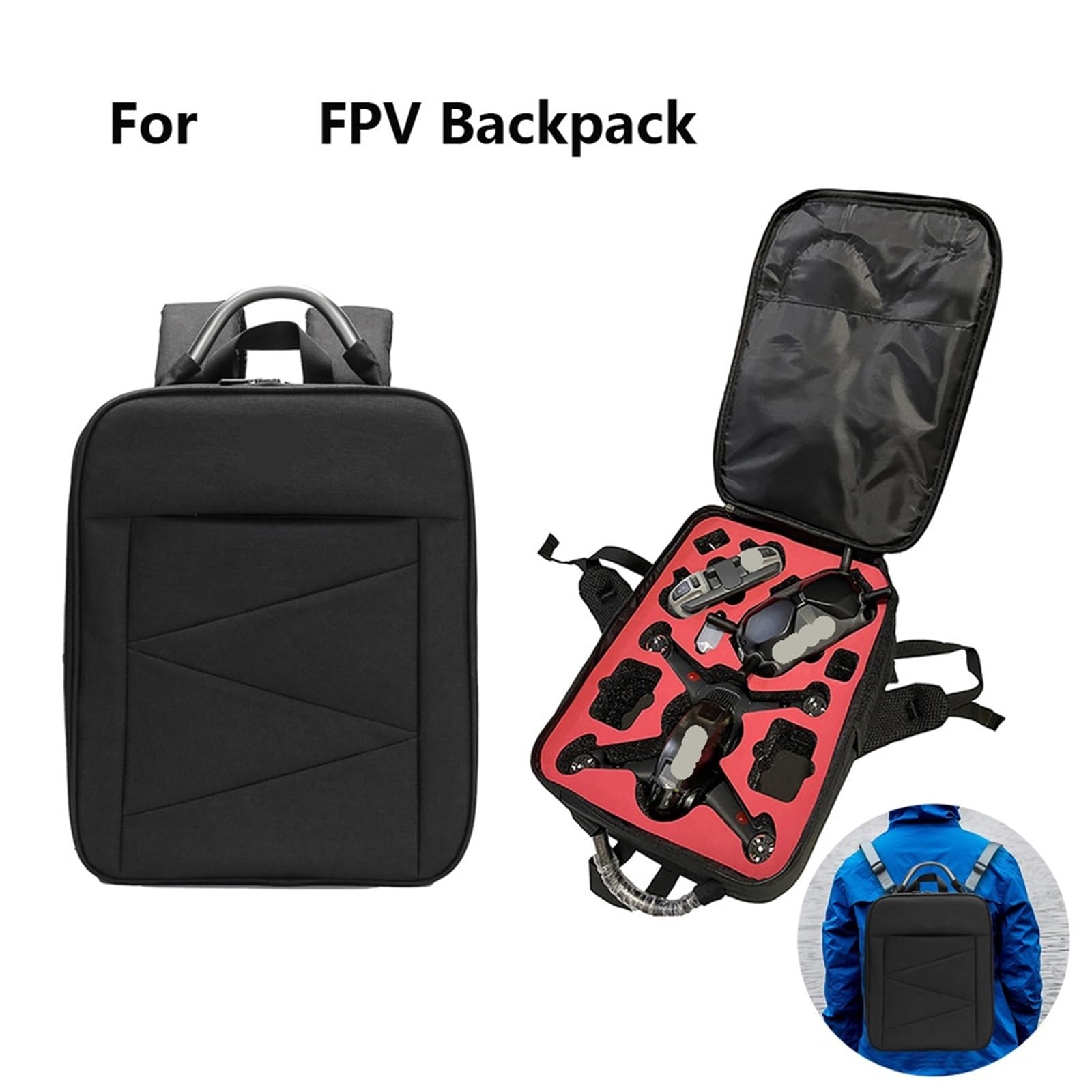 Compatibile Con Lo Zaino For Drone DJI FPV, Custodia Impermeabile For Il Trasporto A Tracolla Con Custodia For Occhiali