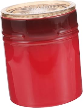 Mikinona Ceramic Canister Airtight Tea Jar for Loose Leaf Tea Coffee Storage and Sugar Container Kitchen Countertop Jar for Bulk Food Storage French Style Decorative Container