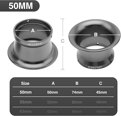 Miniatura 2 de 2 piezas de filtro de aire universal para motocicleta de alto rendimiento, repuesto de 1.969 in, filtro de aire para carburador PWK PE, Pit Bike