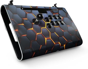 Gaming Skin Compatible with Victrix Pro FS - Lava Hex - Premium 3M Vinyl Protective Wrap Decal Cover - Easy to Apply | Crafted in The USA by MightySkins