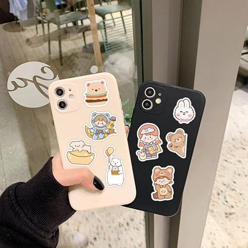 Cute Korean Bear Stickers Gifts For Girls Kids And Teens, 100Pcs/Pack Small Kawaii Rilakkuma Stickers, Vinyl Waterproof Lovely Aesthetic Stickers Decals For Laptop Water Bottles Phone Scrapbooking #TOP3