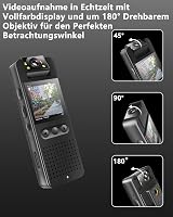 Bextgoo Testkamera 64GB Memóriakártyával - 1080P FHD Akciókamera Színes Éjjellátással, 16MP Fotók, Mágneses Klip és Kerékpártartó, Sisak Vid 8