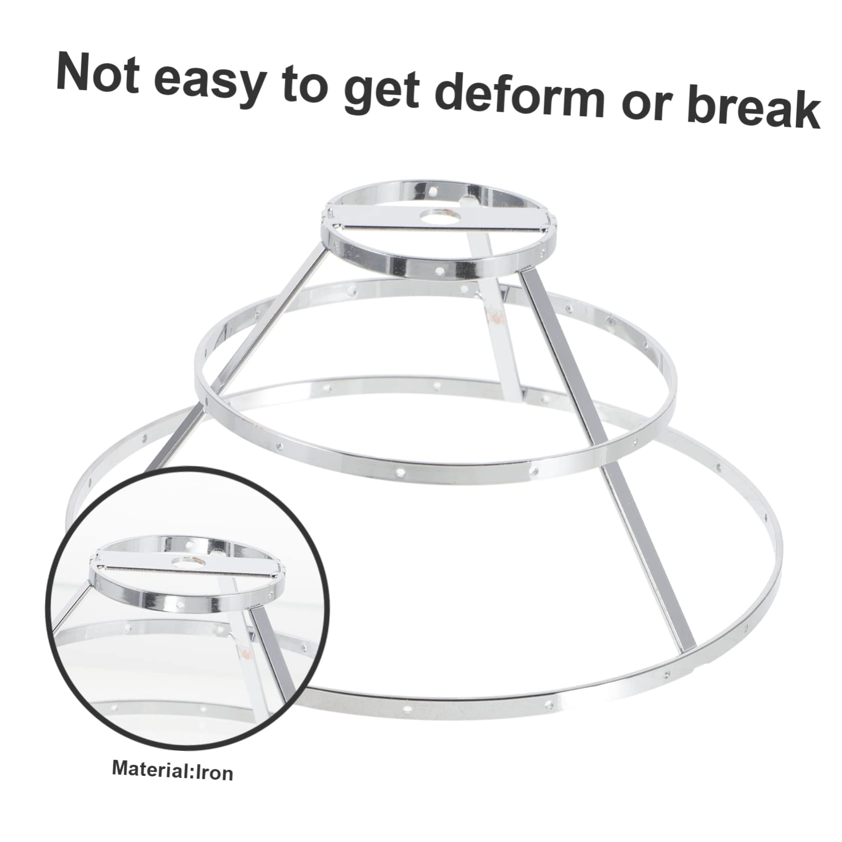VILLCASE DIY Pendant Lampshade Frame Sturdy Wire Holder for Custom Lighting Easy to Install Lightweight Design for Home Cafe Bar and Office Use