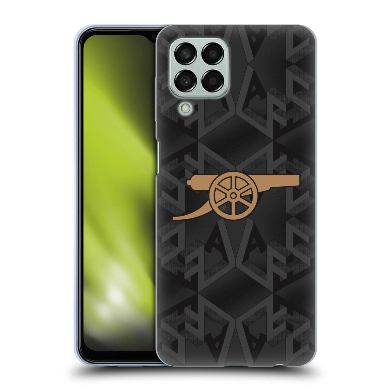 Head Case Designs Officially Licensed Arsenal FC Away 2022/23 Crest Kit Gel Case [Military Grade Protection] Compatible With Samsung Galaxy M33 (2022) — image 1