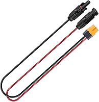 Vista 3 de Cable de extensión adaptador XT60, XT60 a conector solar 12 AWG cable conector de panel solar compatible con Bluetti Ecoflow River Delta Series