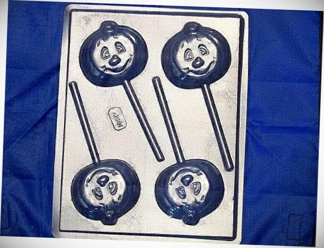 Moldes de chocolate para Halloween Jack O Lantern Pop Chocolate Candy molde de plástico duro #1056 jabón caramelo galletas caramelo moldes de