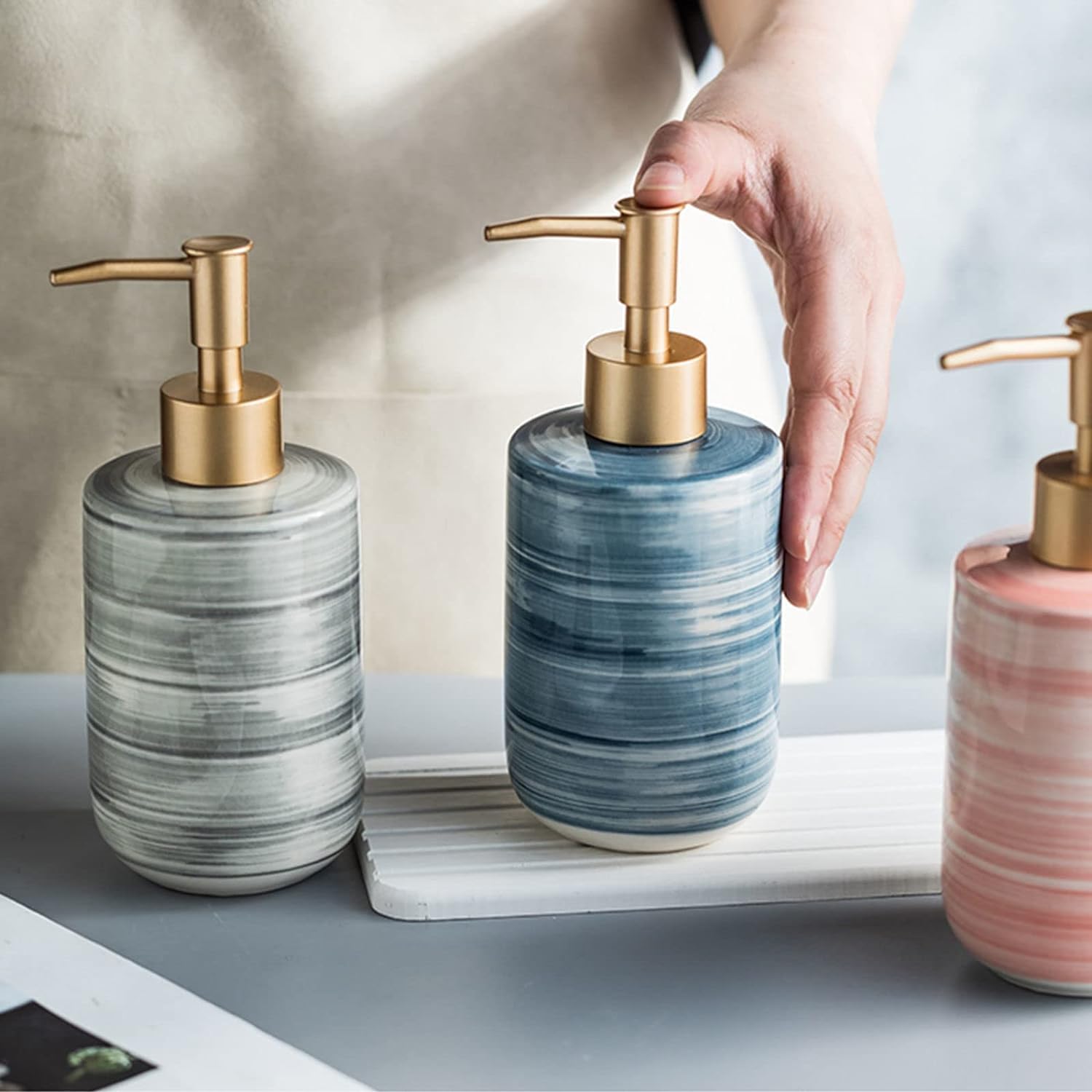 Distributore di sapone(Blue Bottle)