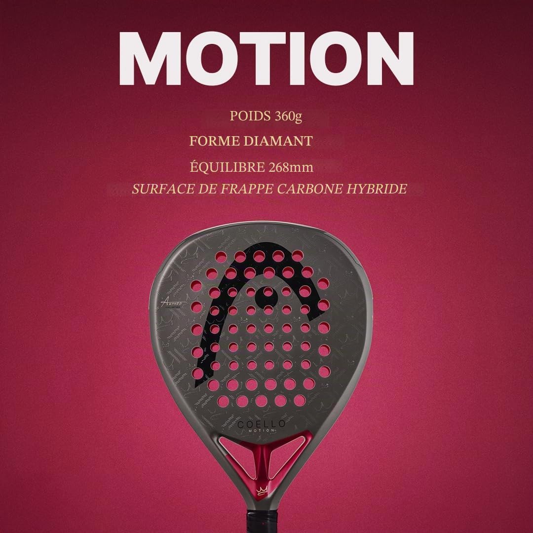 HEAD Coello Série de raquettes de padel 2026 – Raquette de padel Pro, Motion & Team
