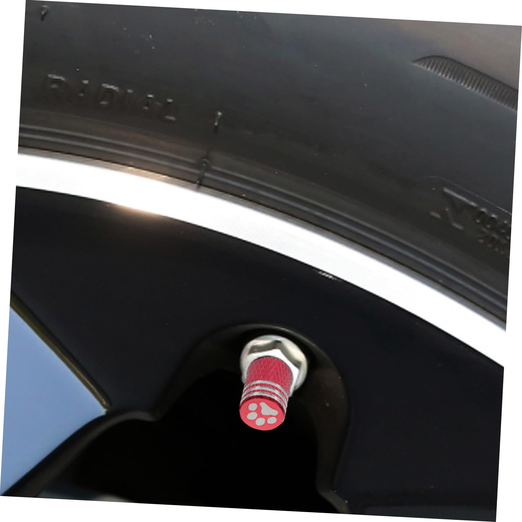 Gatuida 20pezzi Tappi Valvola Per Pneumatici Stampa Zampa Coperture Decorative Per Valvole Auto Protezione e Stile Per Tuo Veicolo