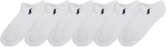 POLO RALPH LAUREN Womens Classic Sport Flat Knit Low-Cut Socks 6-Pack