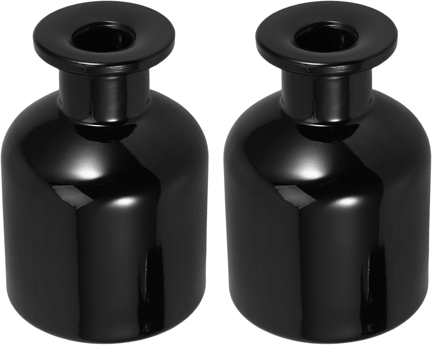 Wakauto 2pcs Glass Reed Diffuser Bottles 150ml Refillable Cylindrical Aromatherapy Oil Dispensers for DIY Scent Making and Bedroom Fragrance
