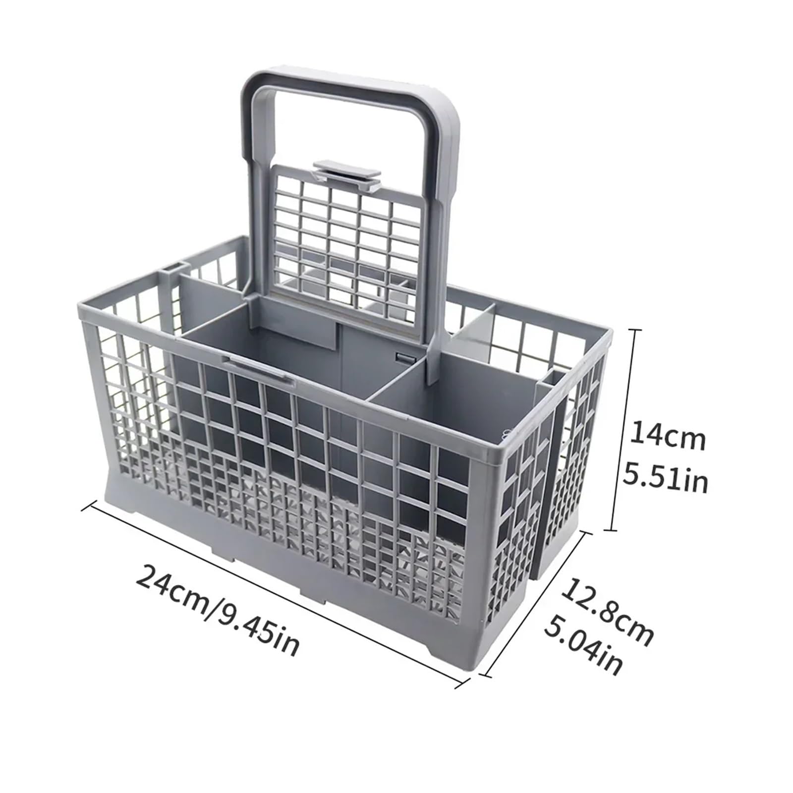 Cesta de cubiertos para lavavajillas, organizador de utensilios que ahorra espacio para un fácil acceso, compatible con la mayoría de lavavajillas, solución de cocina eficiente para un lavado rápido