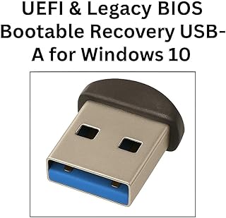 Bootable UEFI & Legacy Windows 10 Recovery USB Drive – USB-C 3.0 Flash Drive for Repair, Reinstall, and Fresh Install