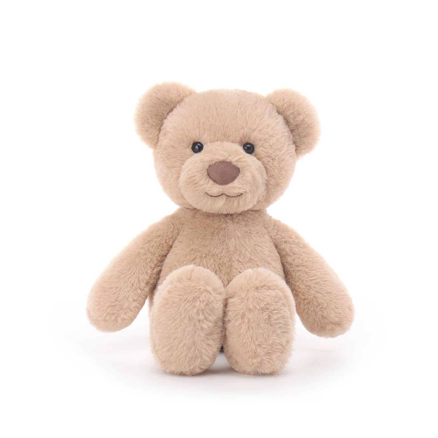 Apricot Lamb Bard Bear Plushies Stuffed Animals for Baby Girl and Boy, Soft Cute Plush Toys for Kids, 8.7 Inches
