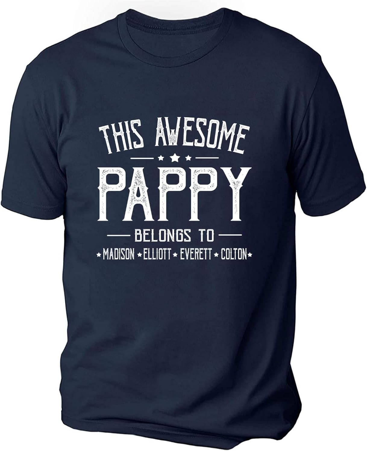 IZI POD Personalized Grandpa Dad Shirt, Custom Grandpa Grandkids Name Shirt, Birthday Christmas Fathers Day Dad Grandpa Gift - Image 3