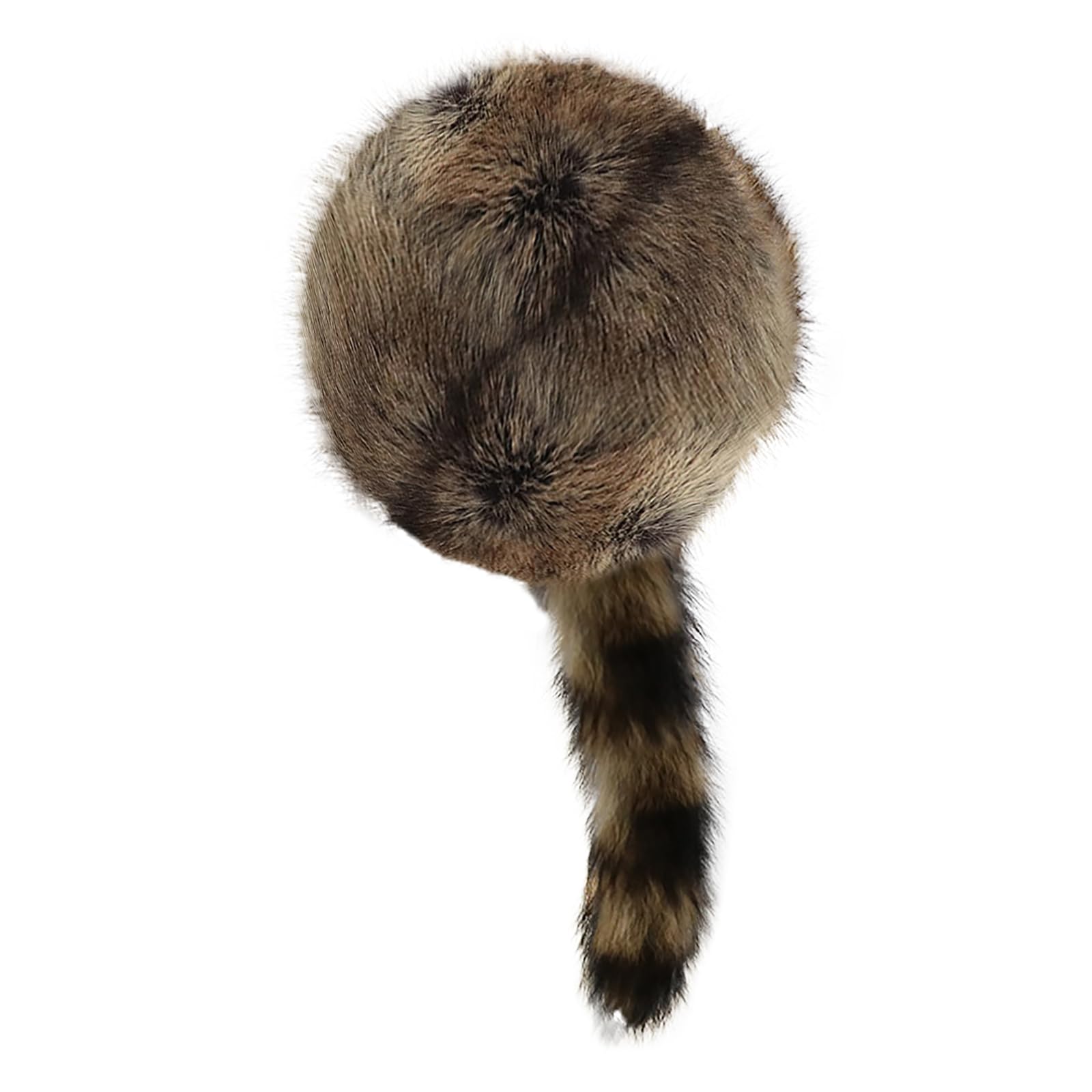 TINAYAUE Sombrero de cosaco ruso de piel sintética para mujer, con cola peluda, de felpa, para caza, invierno, para clima frío, cálido, elegante, para mujer, gorra plana para viajes, esquí, nieve