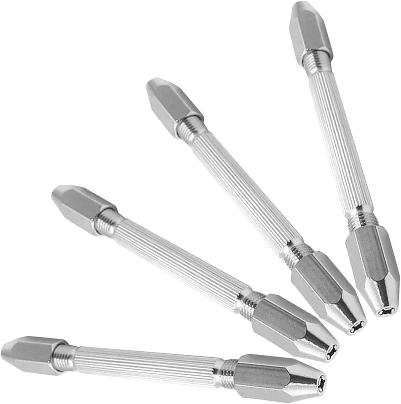 Mini 4pcs Double Ended Pin Vise with Quick Release Jaws for Crafts