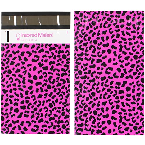 Image of Inspired Mailers - Poly Mailers 6x9-100 Pack - Hot Pink Cheetah Print - Small Shipping Bags - 6x9 Polymailers - 6x9 Poly Mailer Bags - Shipping Mailers - 6x9 Mailers