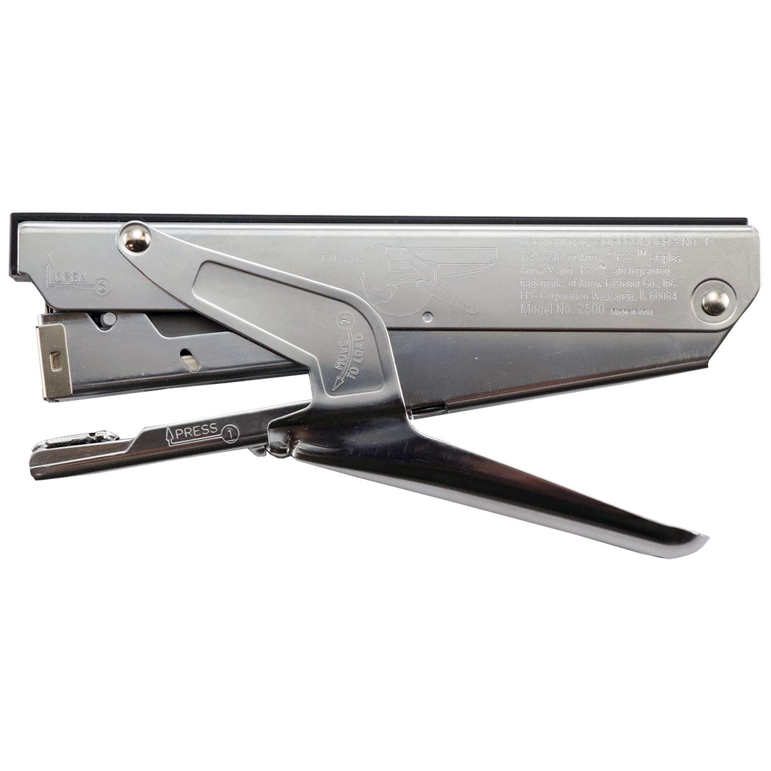 Surbonder Heavy Duty Plier Hand Stapler, Staple up to 30 Sheets of Paper for Office, School, and Home, Uses Surebonder #1 and Arrow P22 Staples