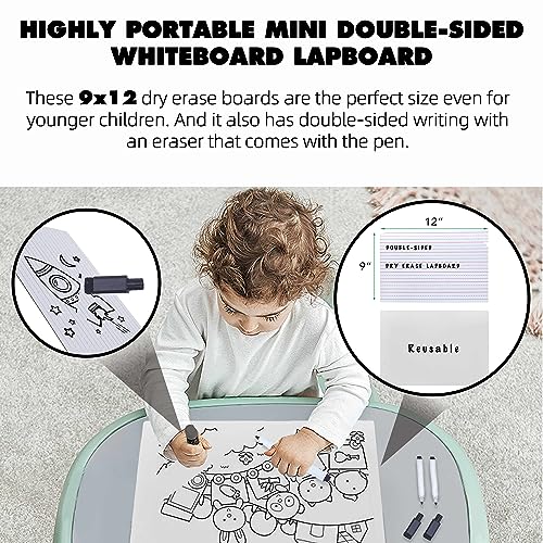 Calvana Classroom-15 Pack 9X12 Inches Double-Sided Dry Erase Lapboard With Dry Erase Marker | Highly Reusable And Versatile, Made Form Eco-Friendly Material #TOP4