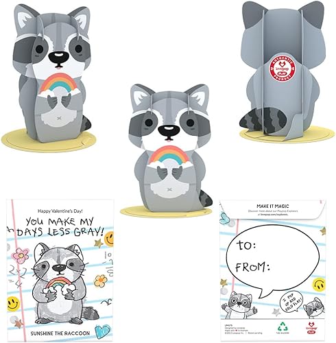 Miniatura 8 de Lovepop Tarjetas del día de San Valentín para niños paquete de 8 exploradores de Playpop 3D para intercambio de regalos de aula escolar varios