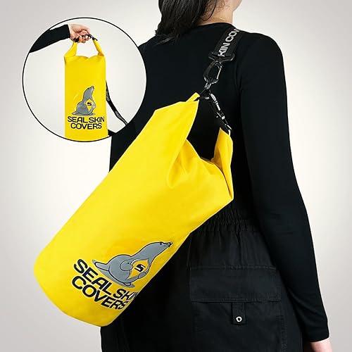 Miniatura 4 de Seal Skin - Bolsa seca impermeable de 10 litros, ligera, mantiene el equipo seco para kayak, canotaje, rafting, pesca, natación, senderismo,
