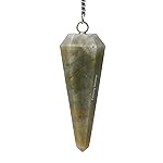 Amazing Gemstone Chrysoberyl Cats Eye Crystal Pendulum for Divination - Certified Dowsing Crystals and Healing Stones for Chakra Balancing and Meditation - Enhance Reiki Spiritual Growth