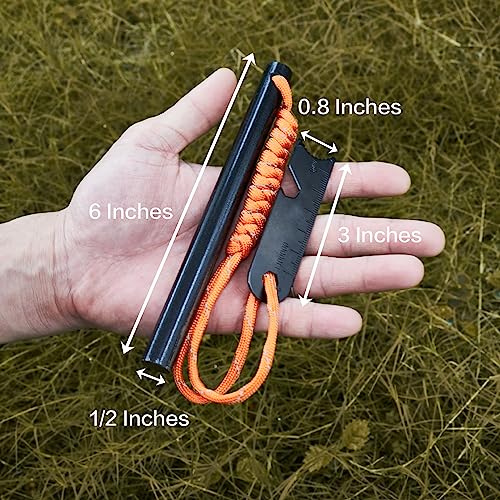 Ferro-Rods-12-inch-x-6-inch-Premium-Ferro-Rod-Fire-Starter-Survival-Tool-Flint-and-Steel-Fire-Starter-Kit-20000-Strikes-Large-and-Thick-Ferro-Rod-with-Paracord-Multi-tool-Striker