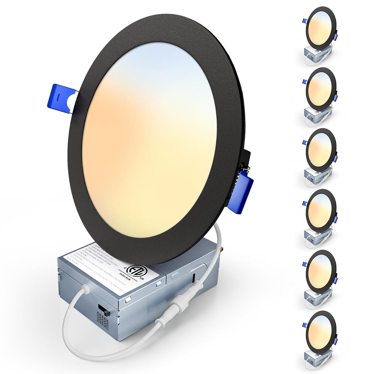 Veriligt 6 Pack 6 Inch 5CCT LED Recessed Light, Silm Canless Recessed Lighting,