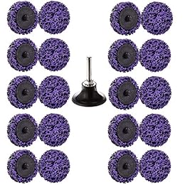 21 Pcs 2" Quick Change Easy Strip Discs Angel Die Grinder Attachments for Strips Paint, Cleans Welds, Removes Rust, Scale and Oxidation.