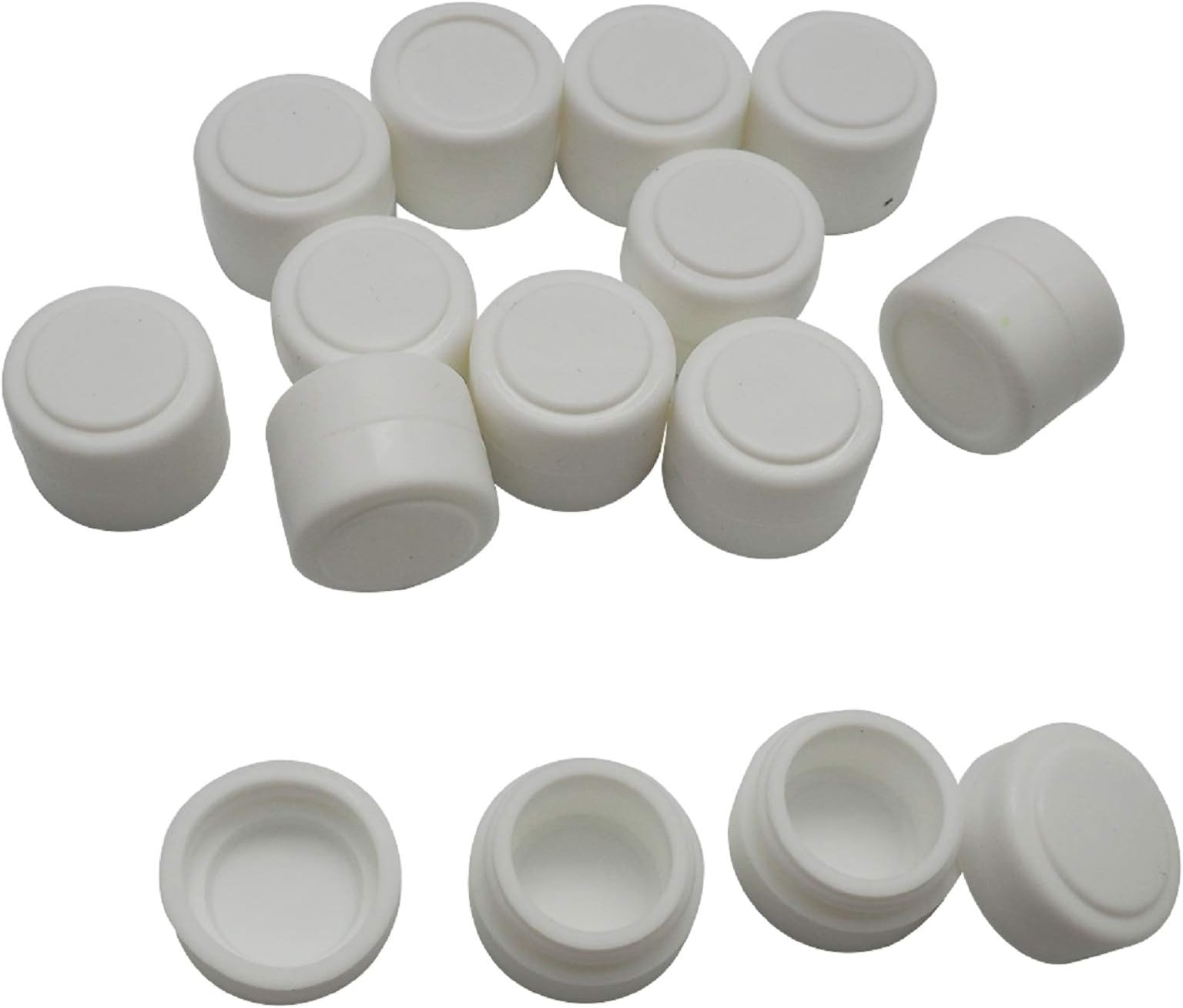 2ml White50pcs Containers Silicone Storage Jar