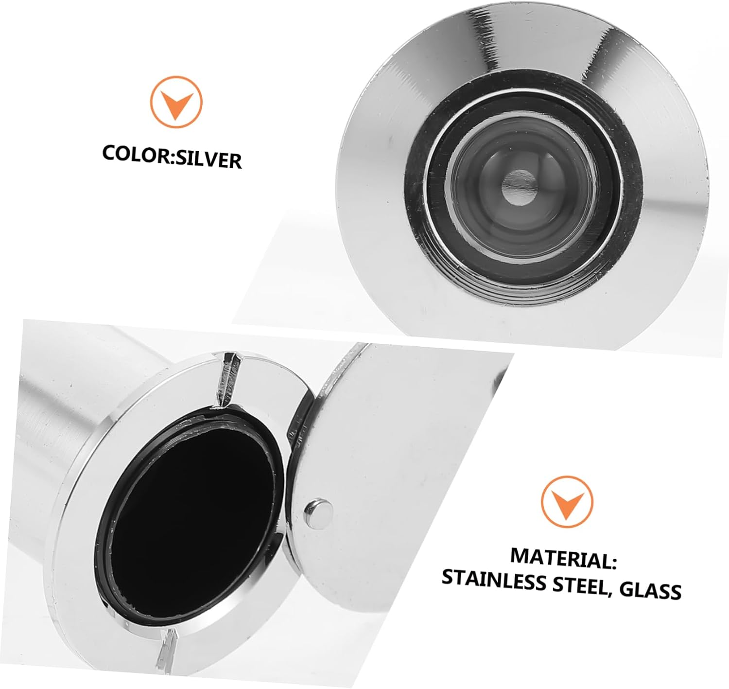 Tofficu Peephole Viewer with Cover Door Accessory for Enhanced Privacy and Security Fits Door Thickness for Use