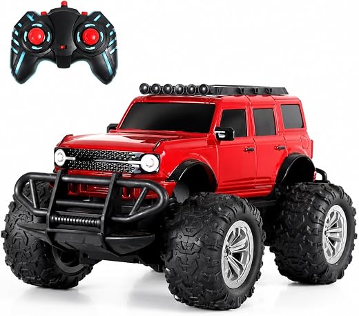 Wembley Offroad Rechargeable Remote Control Car Toy for Boys | Monster Truck RC Car with 4 Headlight Modes | Lithium Batte...