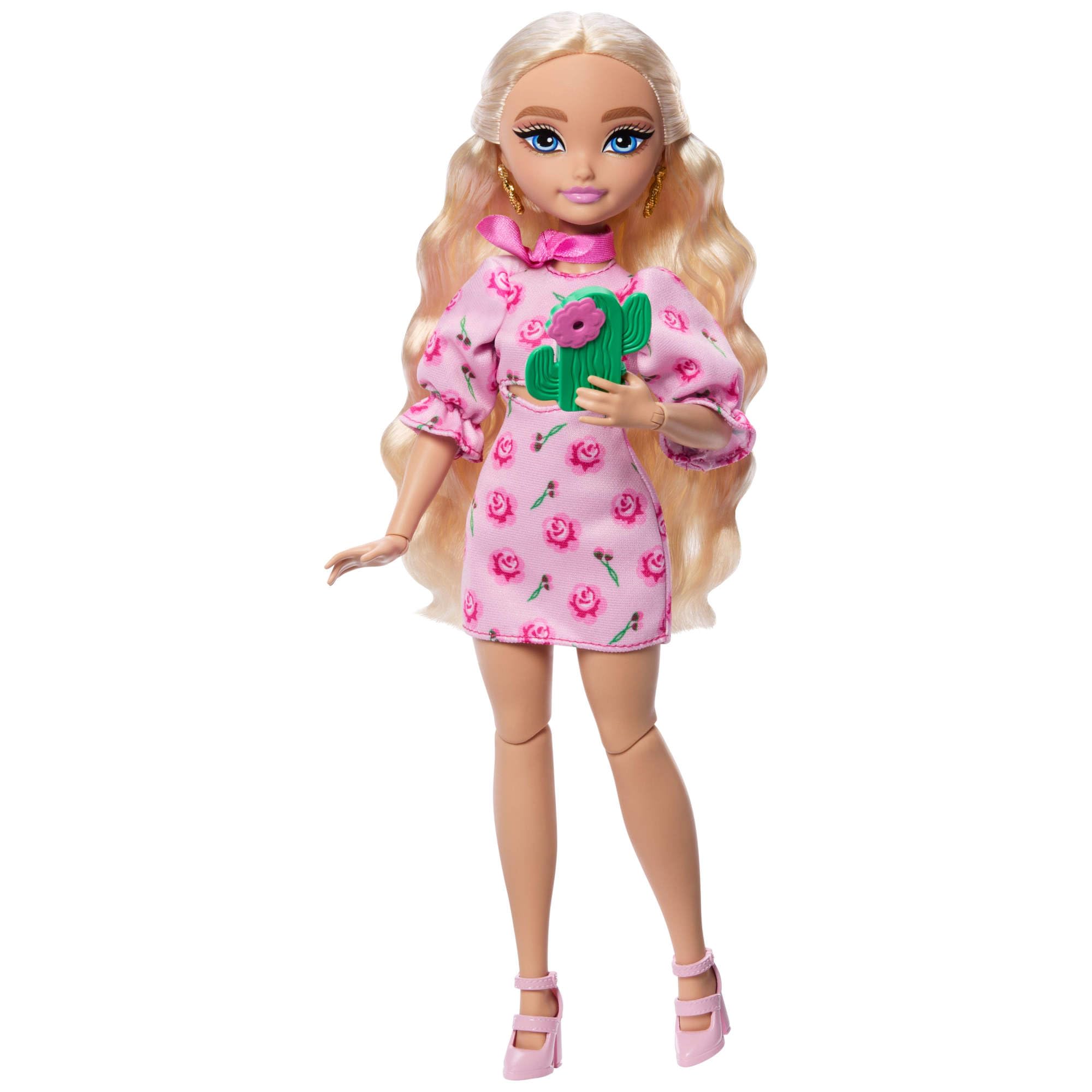 Barbie Dream Besties Festiwalowe stylizacje Zestaw modowy do zabawy: lalka Barbie „Malibu” z długimi blond włosami i ponad 10 akcesoriów, w tym zdejmowane ubranka, zabawka dla dzieci 4+, JGH87