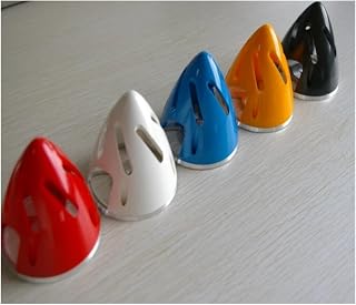 RC Airplane Spinner 51mm 57mm 63mm 70mm 75mm 82mm Aluminum Bottom Plastic Hollow-carved For 2-blade Propeller Spinners(63mm White)