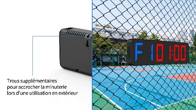 Fitness Minuteur Grand Chronomètre à Compte à Rebours LED Avec Gros Bouton Filaire Et Course D'obstacles à Distance Sans Fil, Minuterie D'effacement 4 Pouces Pour Salle De Gym à Domicile En Extérieur