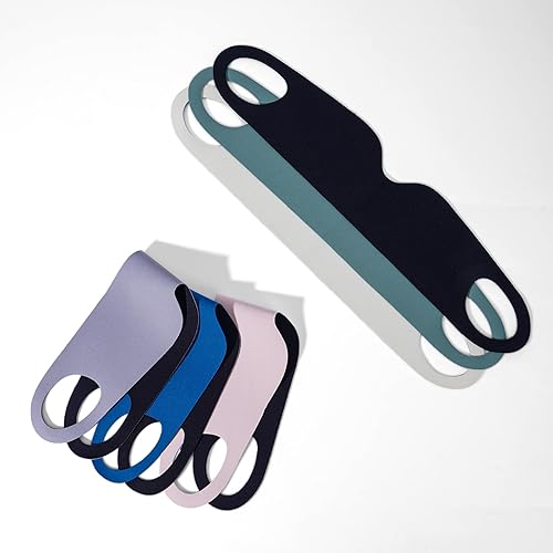 Miniatura 9 de FRESHME 3 piezas de antifaz para dormir sobre la oreja, fina y ligera, antifaz con cintas elásticas para las orejas, para hombres, mujeres, parejas,