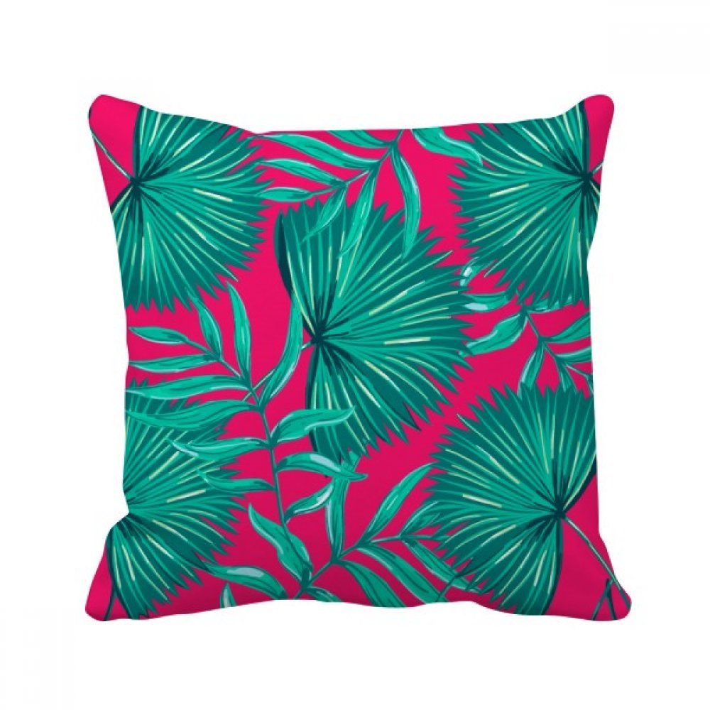 Coussin feuille verte 40x40 cm pour décorer votre canapé de salon