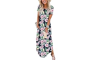 ANRABESS Women's Summer Casual Loose Hawaiian Dress