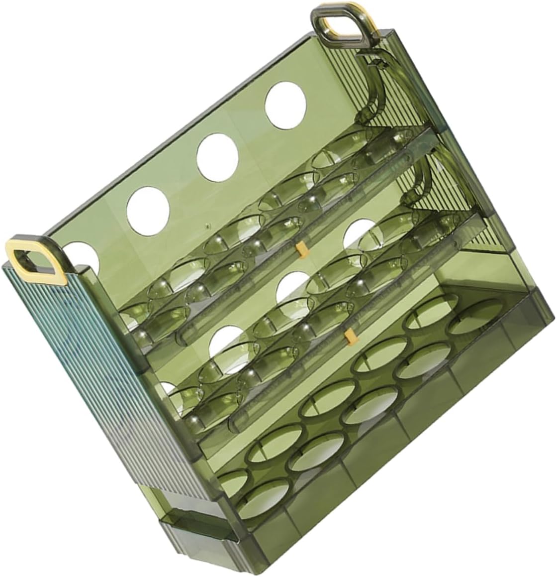 Fridge Holder Capacity Storage Container for Refrigerator Individual Grooves to Prevent Cracking and Bumping Space-saving Organizer