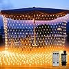WOWDSGN 200 LED lichtnet 3 x 2 m warm wit lichtsnoer net met afstandsbediening transformator timer 8 modi lichtkettingen voor Kerstmis, Halloween, feest, verjaardag, bruiloft, geschikt voor binnen en buiten