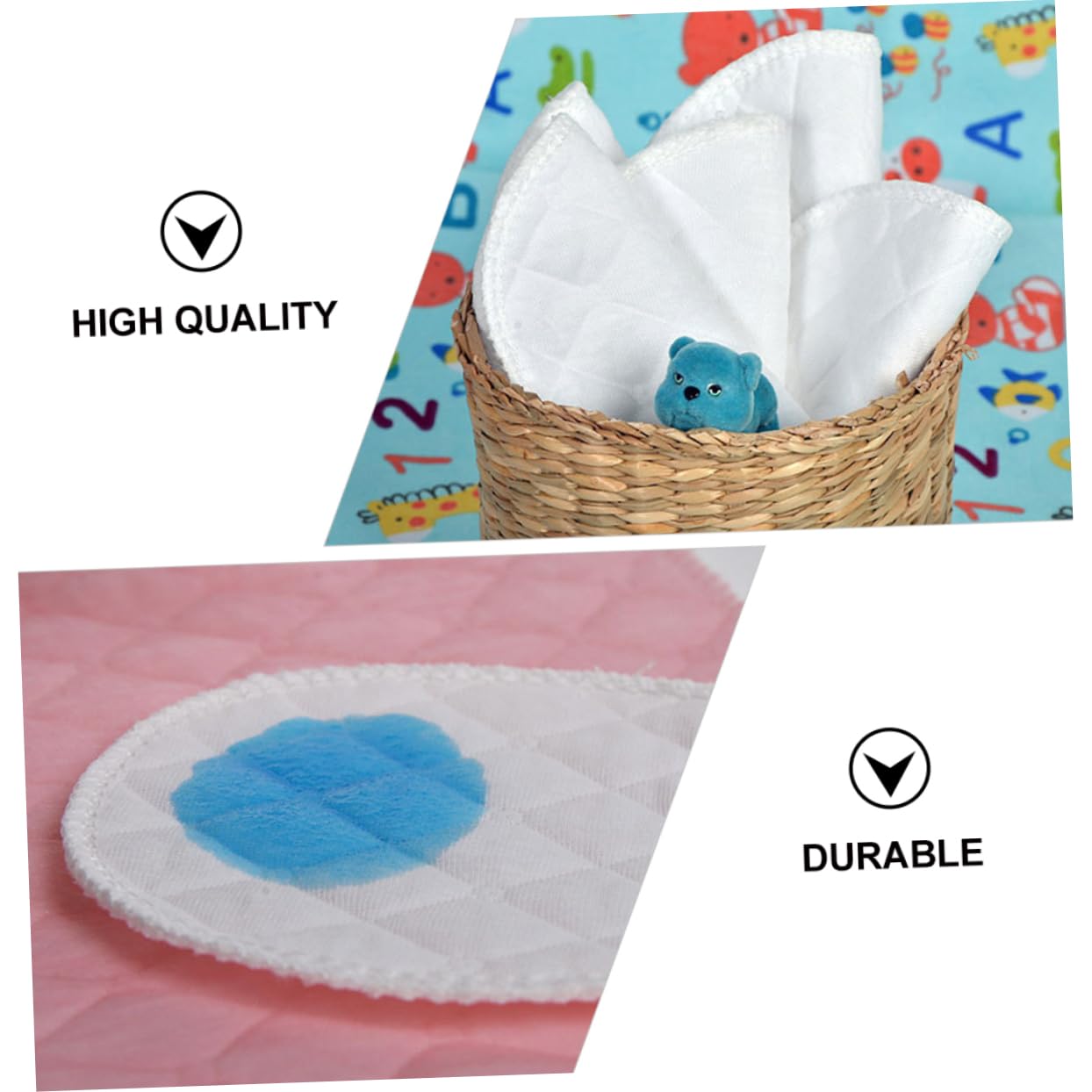 20pcs Washable Nursing Pads Savers Leak for Moms Soft and Breathable Design for Comfortable Feeding