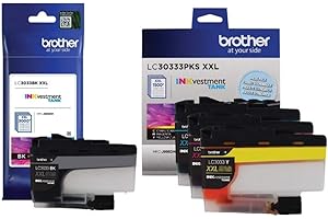 MFC-J995DW Brother - LC3033 Super High Yield Ink 4-Pack Black/Cyan/Magenta/Yellow Ink Cartridges