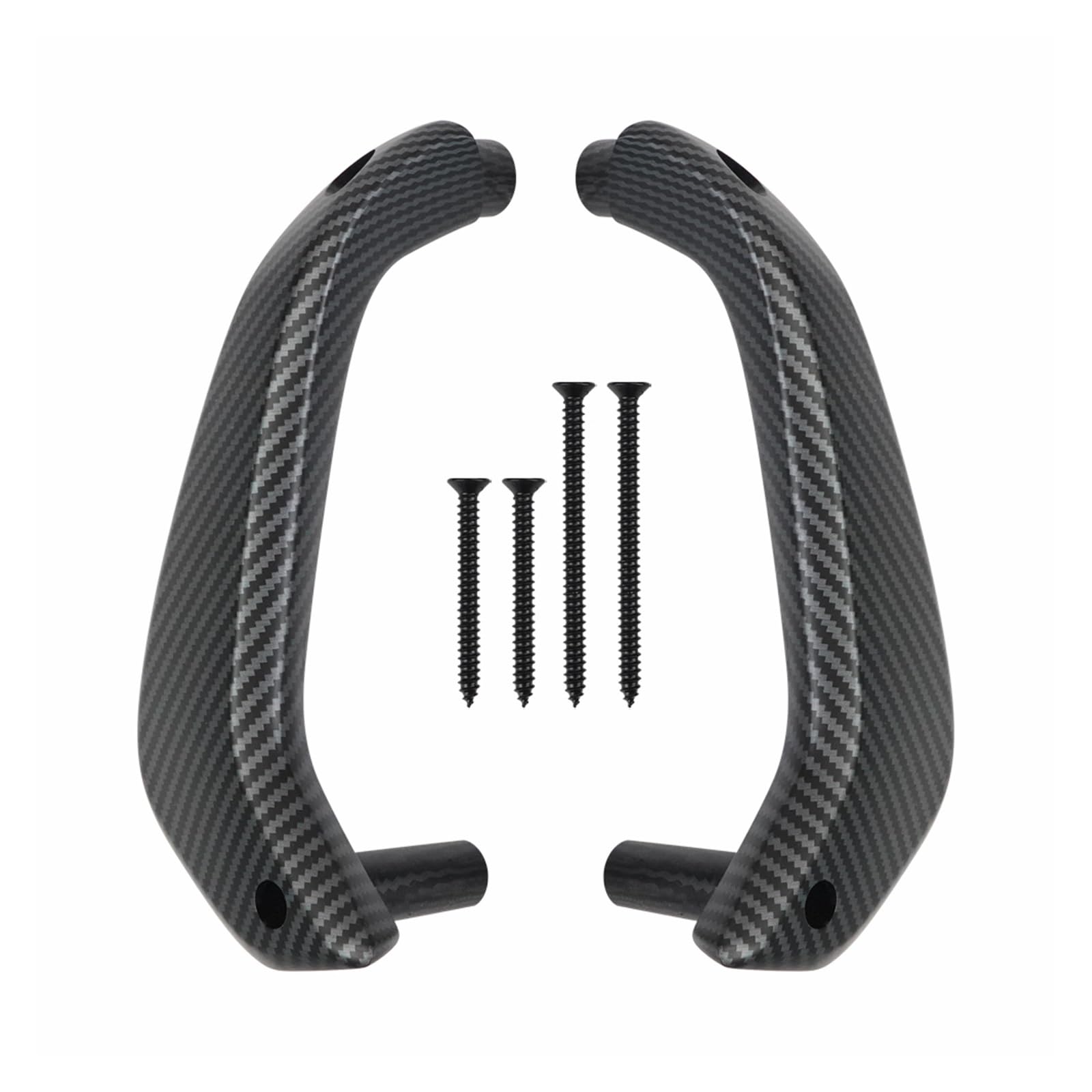 Hhfksci Carbon Fiber Car Interior Door Pull Handle For For Fiesta 2011-2020 Interior Door Handle Driver Left&Passenger Right Side Manual Window G2bz-5823943-Ja D2bb-A23943-Ca35b8(Carbon Fiber)