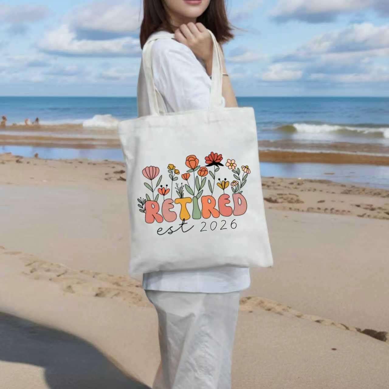 Retirement Gift for Woman 2026, Cool Retirement Gifts for Women, Canvas Tote Bag Best Gifts
